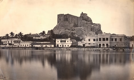 INDIA. Rock of Trichinopoly from the Tank on the West. C1865