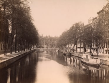 NETHERLANDS. Millionaire's Street and Canal, Amsterdam. C1880