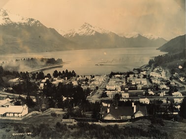 NEW ZEALAND. Queenstown, Lake Wakatipu, New Zealand. C1880
