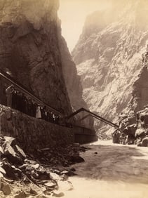U.S.A. Royal Gorge, Grand Canyon, Arkansas. C1875