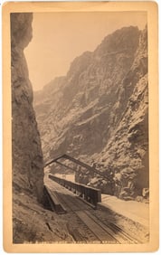 U.S.A. Royal Gorge, Grand Canyon, Arkansas. C1875