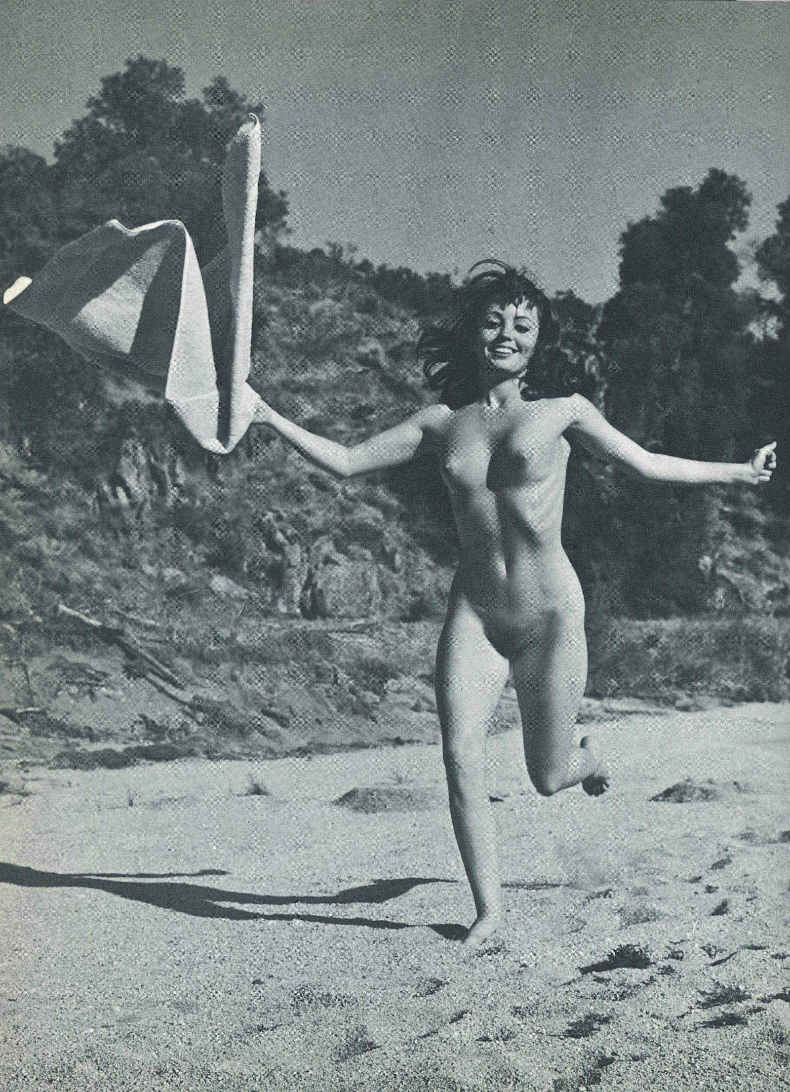 Nude by Andre de Dienes. C1973: Nude by Andre de Dienes. C1973. American-Hungarian photographer famous for nude photography and photographs of a young Marilyn Monroe. 9.5 x 6.875 in. Rev: 9.5 x 6.875 in.