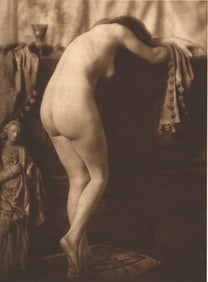 Hungarian Nude by Prof. Jozsef Pecsi. c1925