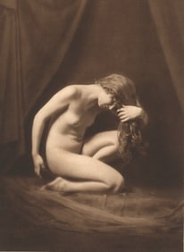 Hungarian Nude by Prof. Jozsef Pecsi. c1925
