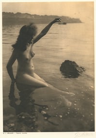 Hand-signed Nude Gravure by G.L. Arlaud. C1920.