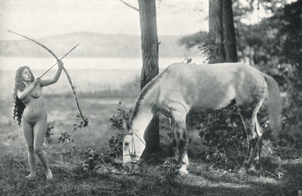 Nude by Ernst Scneider. C1908