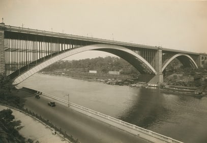 Washington Bridge and Harlem River, New York City. c1925