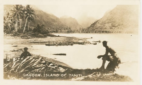 Lagoon Island of Tahiti. C1940