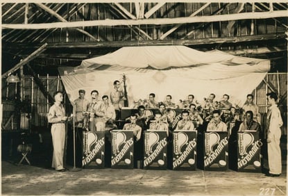 Visionaires playing for the troops. C1945