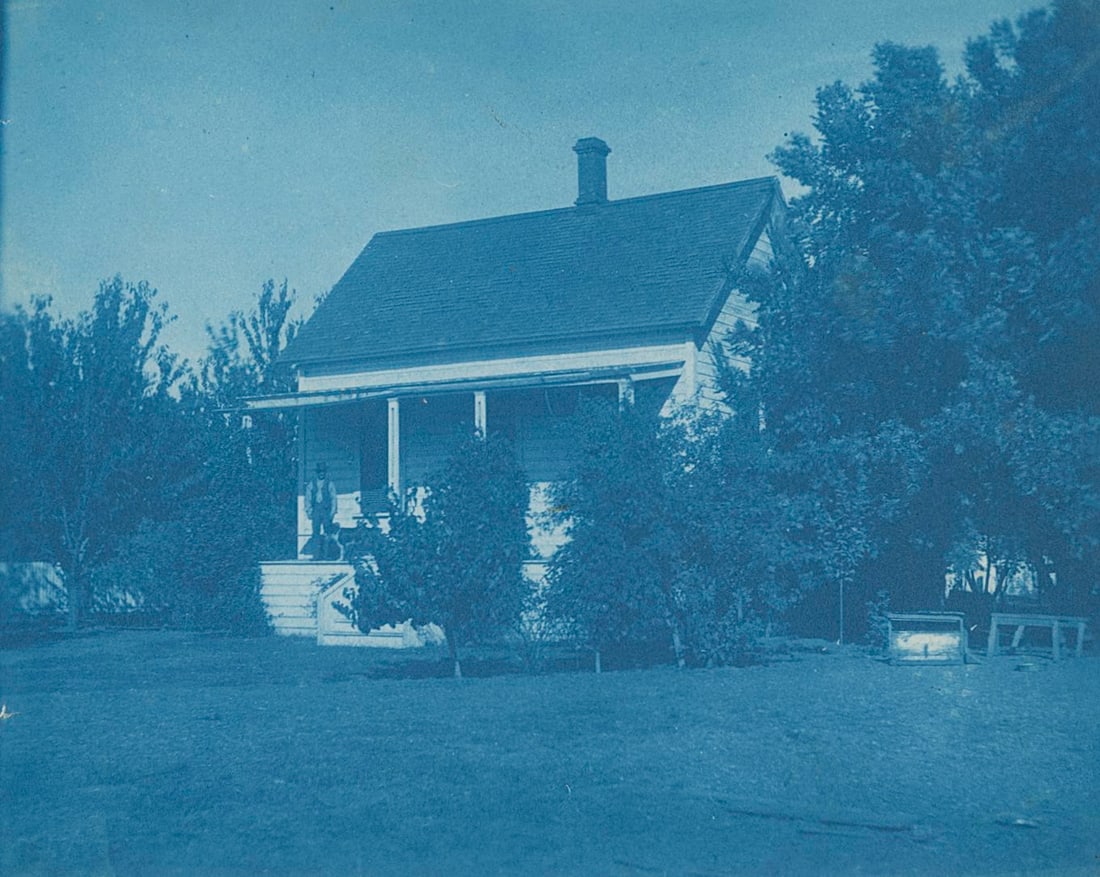 Cyanotype, California. C1910: Cyanotype, California. C1910. 3.75 x 4.75 in.