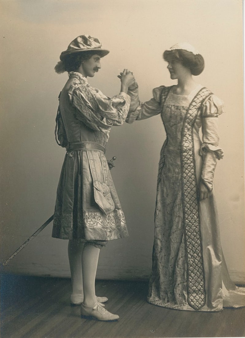 Actors in Medaeval Costume. C1920: Actors in Medaeval Costume. C1920. 6 x 4.5 in.