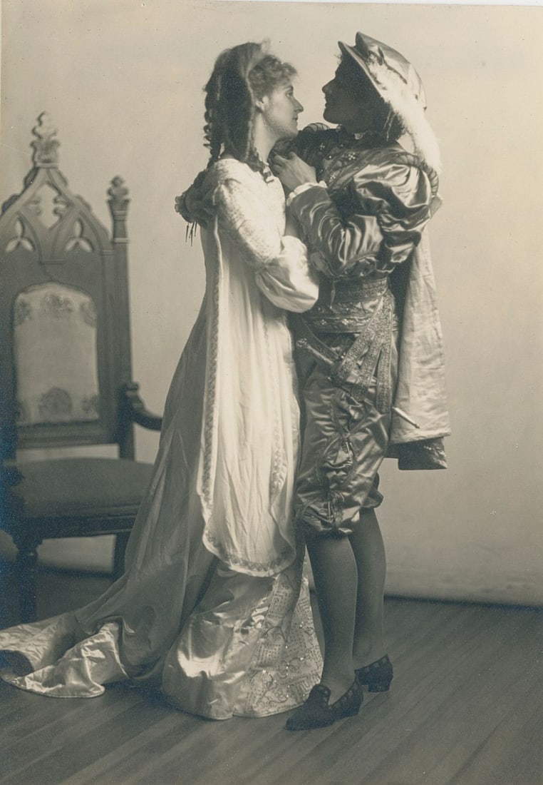 Actors in Medaeval Costume. C1920: Actors in Medaeval Costume. C1920. 6 x 4.25 in