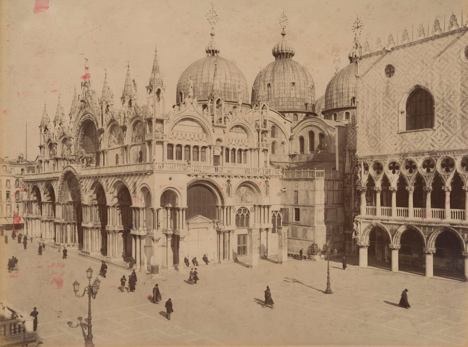 Venice, Chieso San Marco and Ducal Palace. C1875: Venice, Chieso San Marco and Ducal Palace. C1875. 7.25 x 9.75 in.