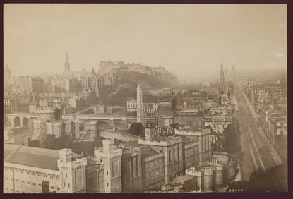 Edinburgh from Calton Hill. C1880