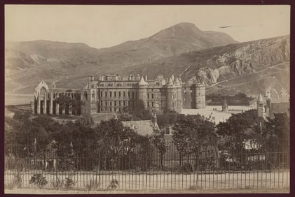 Holyrood Castle from Calton Hill,  Edinburgh. C1880