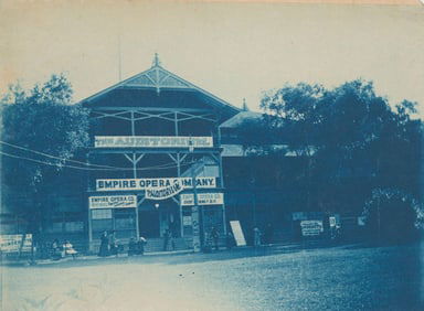 Cyanotype of the Empire Opera Co. c1900