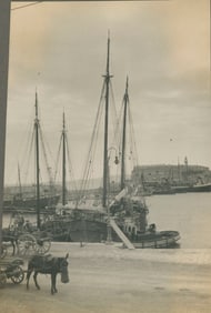 Fishing Boats in port. C1910