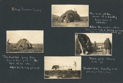 Laplanders Camp, album sheet. c1928