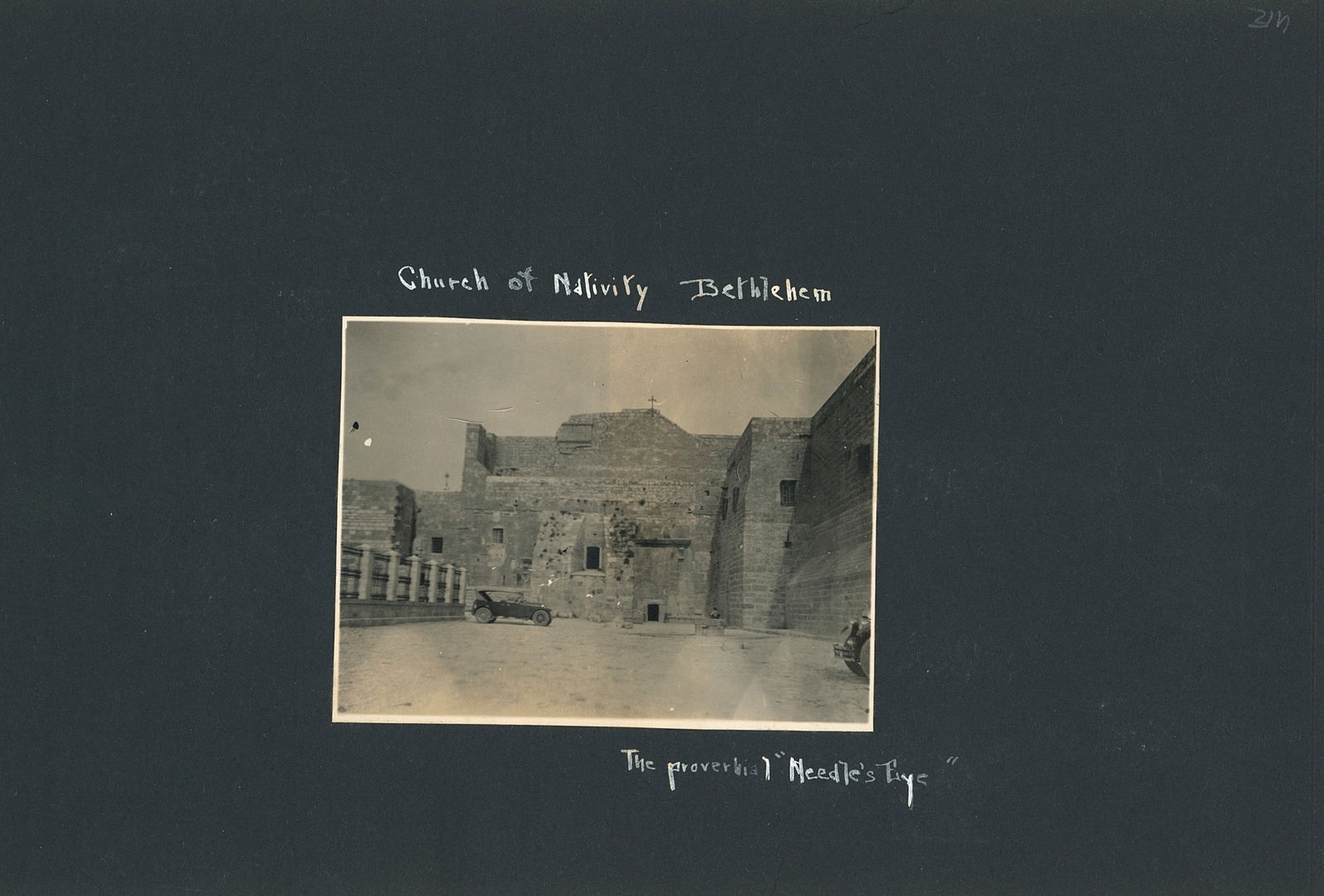 Wailing Wall, Jerusalem. Album sheet. c1928 - 2