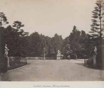 Fitzroy Gardens, Melbourne, Australia. C1890. Album sheet.
