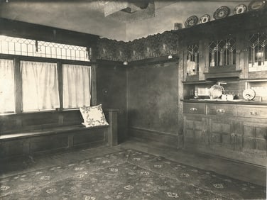 Interior  of a Craftesman style home. c1910