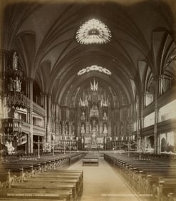 Notre Dame Church, Montreal. C1880