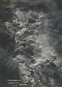 Dragon's Mouth Geyser, Wairakei Valley. NZ. c1931