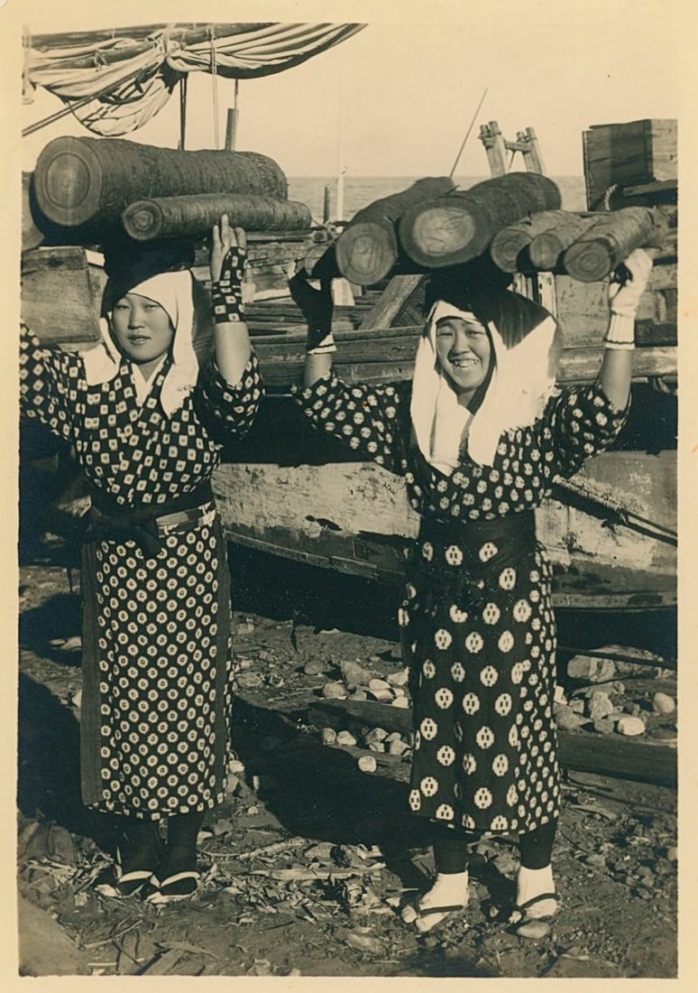 Japanese Girls. c1950: Japanese Girls. C1950. Very good contrast and tonality. Unidentified photographer. 3.875 x 2.75 in.