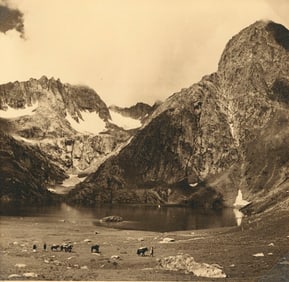 Lake Krishensar, 12,600 ft. elevation, Kashmir. July 1937