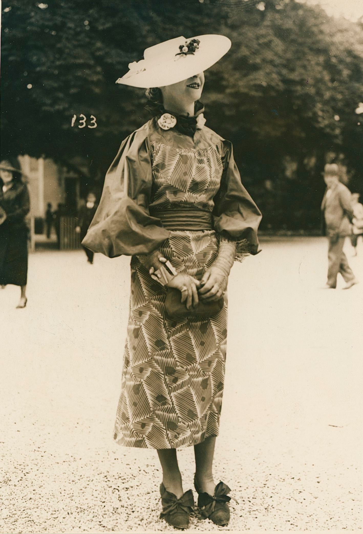 Paris Fashion Photograph. C1936: Paris Fashion Photograph. C1936. Photographer: M. Rol, Paris. Distributed by Publishers' Photo Service, N.Y. Very good contrast and tonality. 7 x 4.75 in.