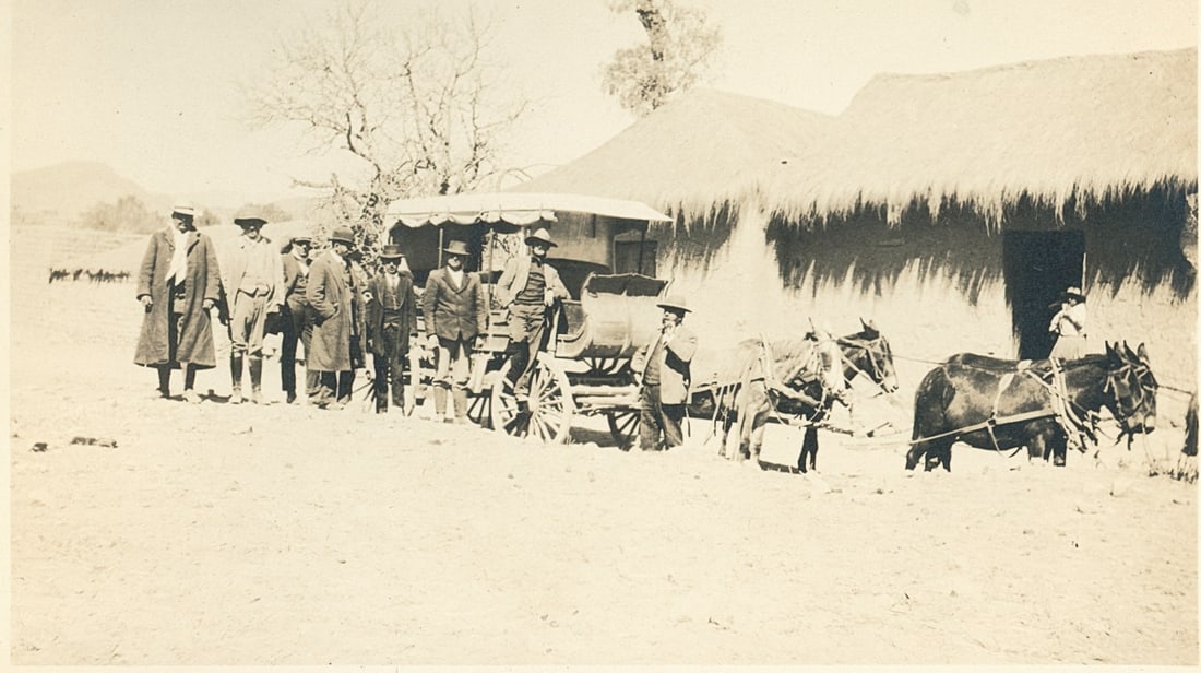 BOLIVIA. 4 Photographs of Svendsen Rigging and Construction Gang. C1918 (1 of 4)