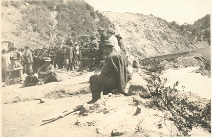 BOLIVIA. 2 Photographs of Svendsen Rigging and Construction Gang. C1918