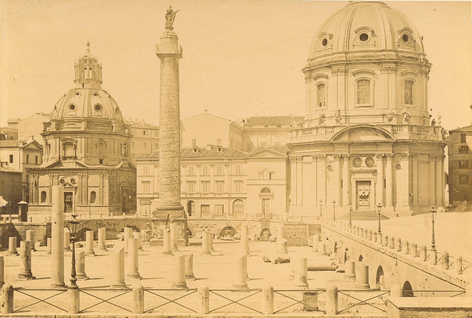 ITALY. Trianano, Rome. c1880: Trianano, Rome. C1880. Good contrast and tonality. 8.875 x 10.125 in.