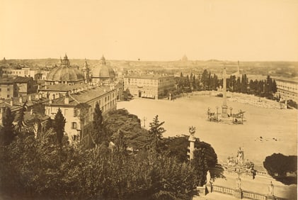 ITALY. Piazza del Popolo, Rome. c1880