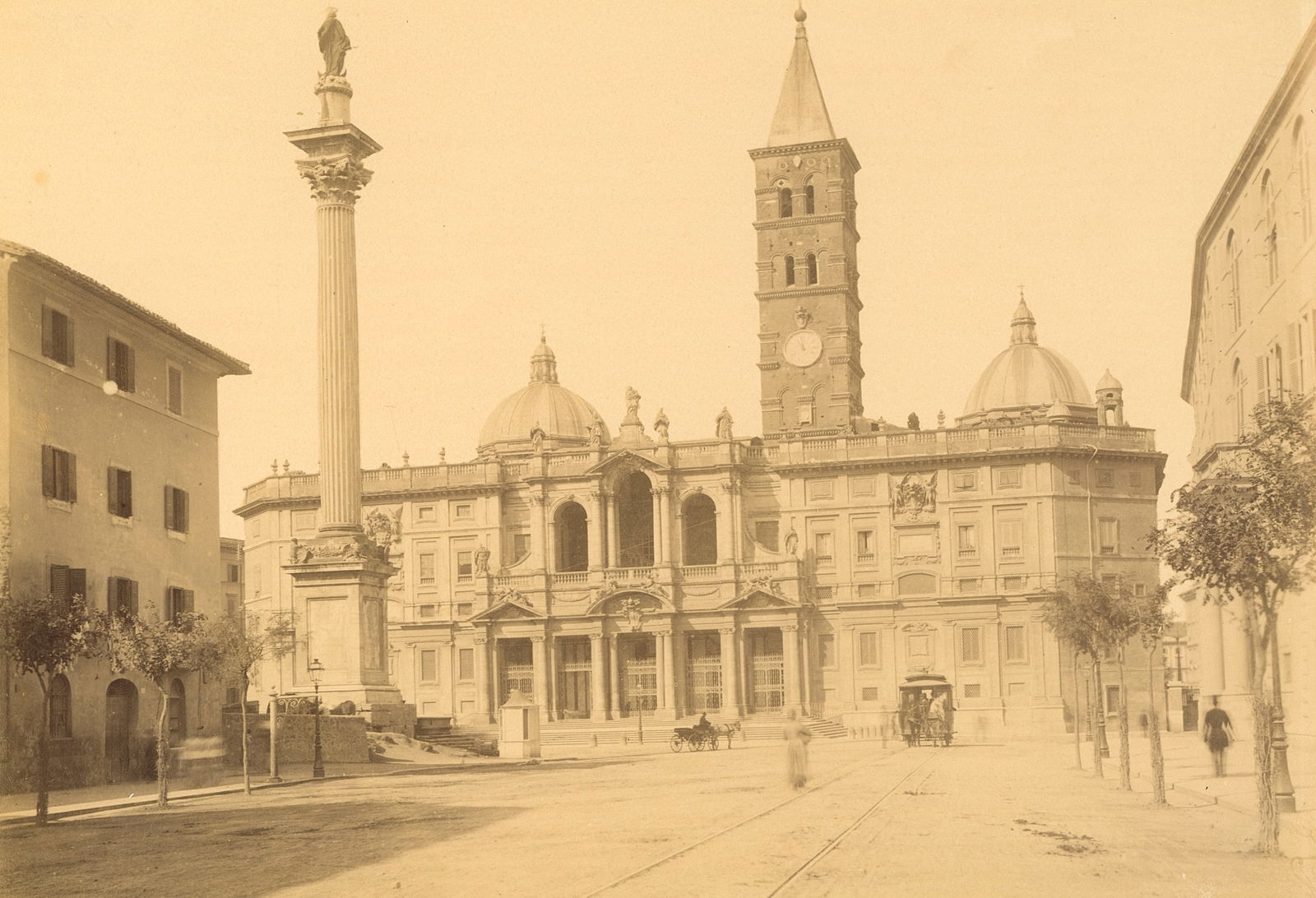 ITALY. Santa Maria Maggiore. c1880: Santa Maria Maggiore. C1880. Good contrast and tonality. 7 x 10.125 in.