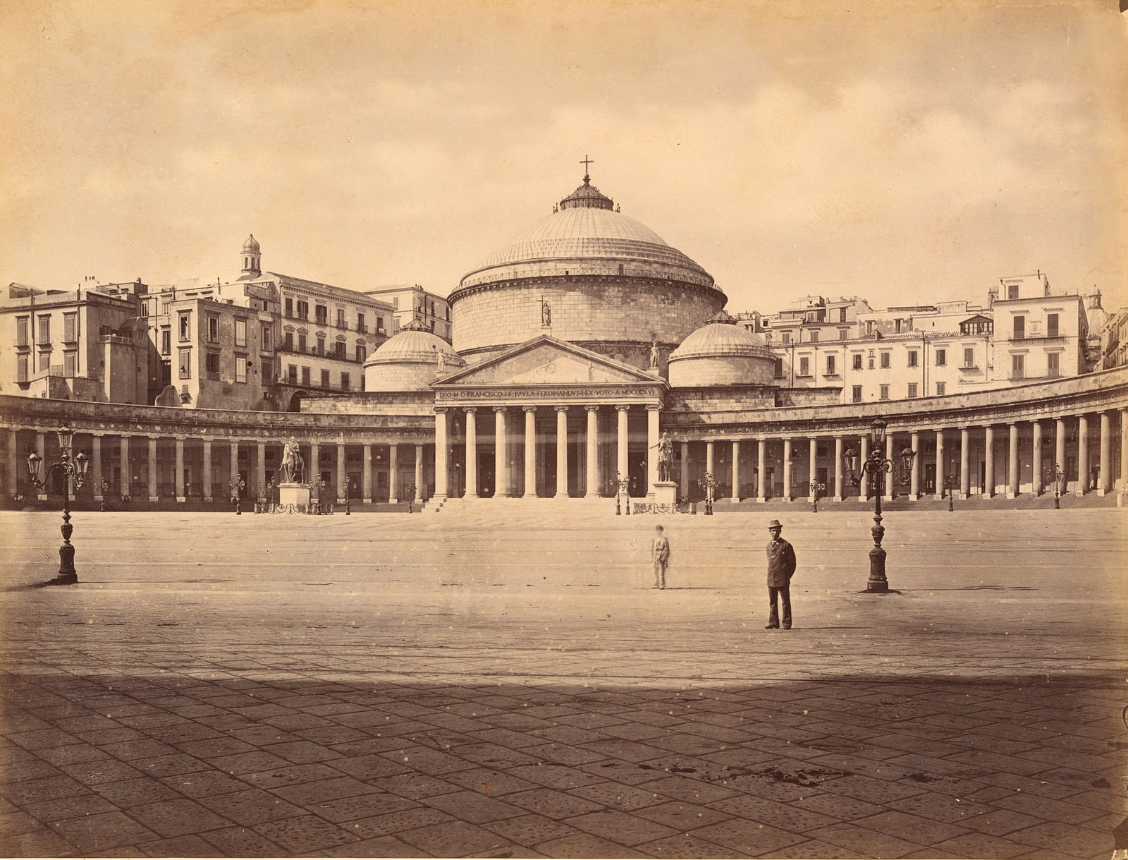ITALY. Chiesa di S. Francesco di Paola. c1880: Chiesa di S. Francesco di Paola. C1880. 7.75 x 10 in.