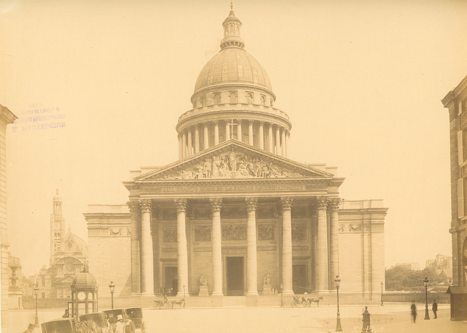Pantheon, Paris. c1880: Pantheon, Paris. C1880. Fair - good contrast and tonality. 8.25 x 11 in.