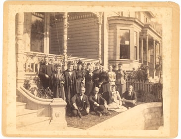 Family group outside their Los Angeles Home. c1900