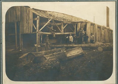 Building under construction. c1910