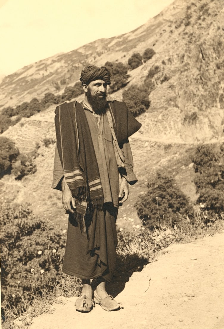 Kashmir. C1937: Hill Gujar – Gypsy Shepherd, Kashmir. August 1937. Excellent contrast and tonality. 6.5 x 4.5 in