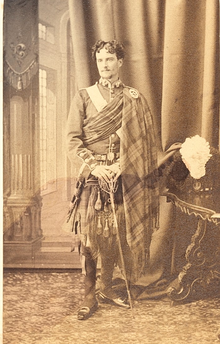 Scottish Nobleman in Full Regalia. C1865: Scottish Nobleman in Full Regalia. C1865. Good contrast and tonality. Unidentified photographer. 3.625 x 2.25 in.