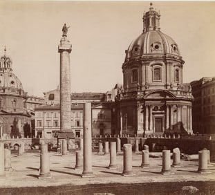 Trajan Forum, Rome. C1880