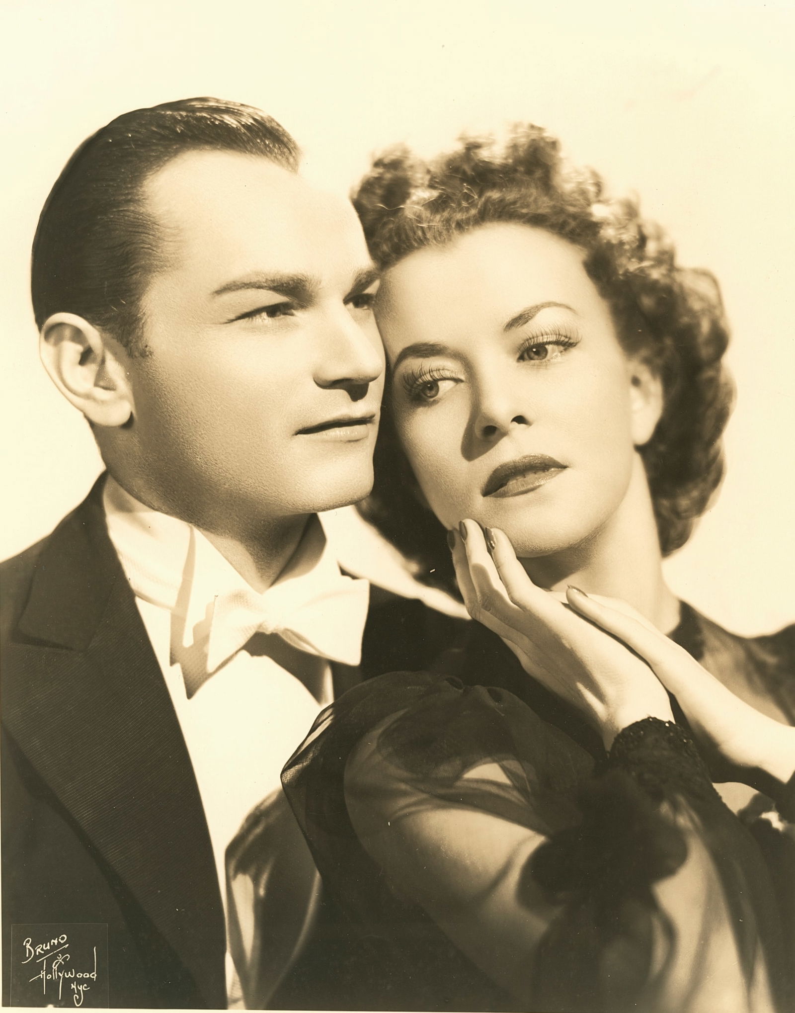 Kim and Cathy Gaines. C1940 by Bruno of Hollywood (1 of 1)