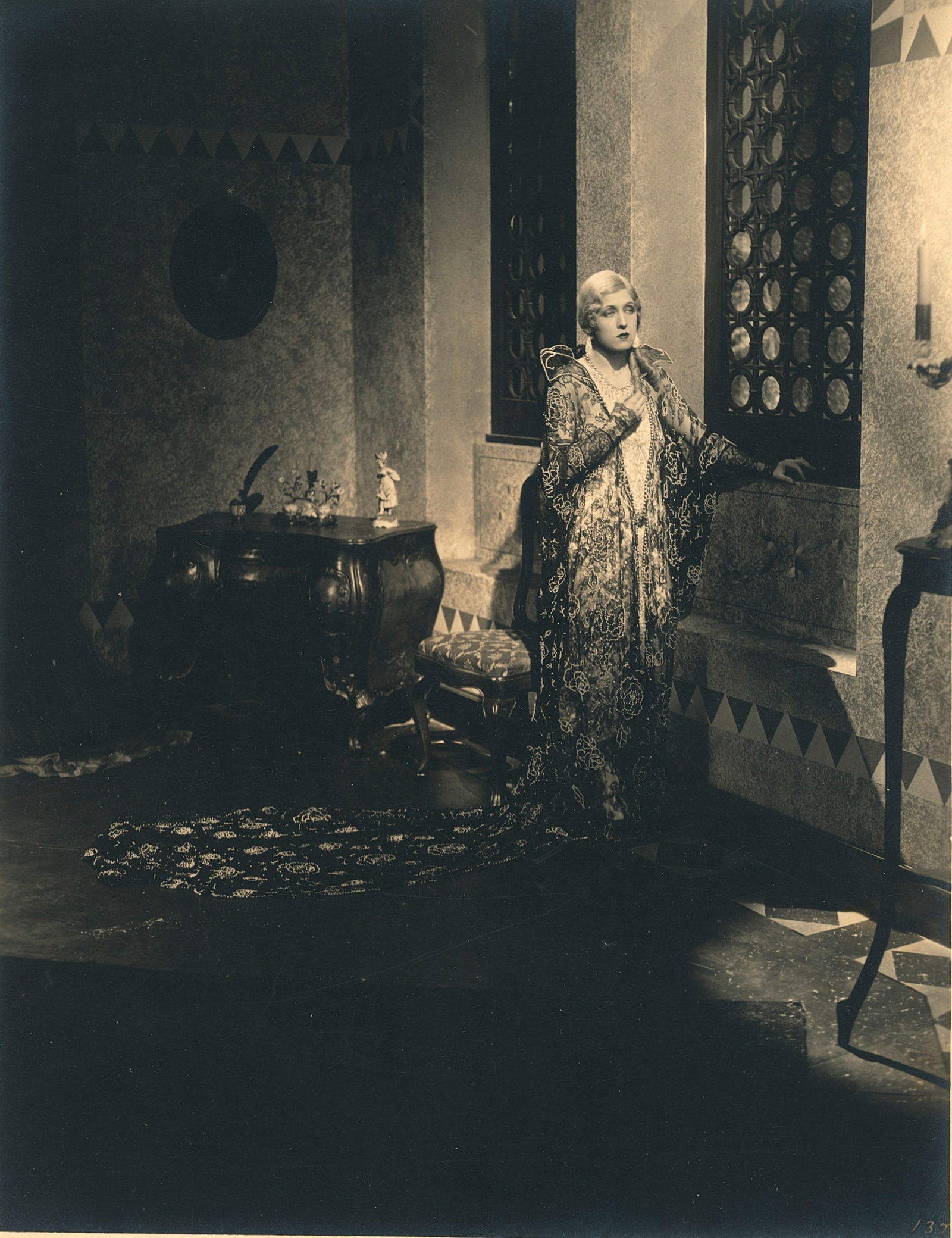 Unidentified Movie Screen Star, c1935: Unidentified Movie Screen Star, c1935. Good contrast and tonality. Photographer and actress unidentified. 9 x 7 in.