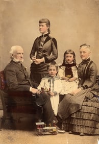 Hand-colored Family Photograph. c1880