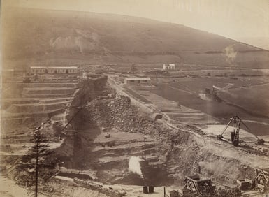 Construction of the Howden Reservoir, Upper Derwent Valley. UK. c1912