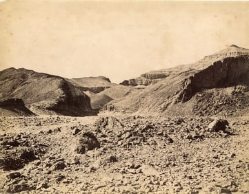 Entrance to the Valley of the Kings, Luxor, Egypt. c1883