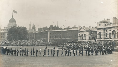 King Edward VII presenting medals. C1905