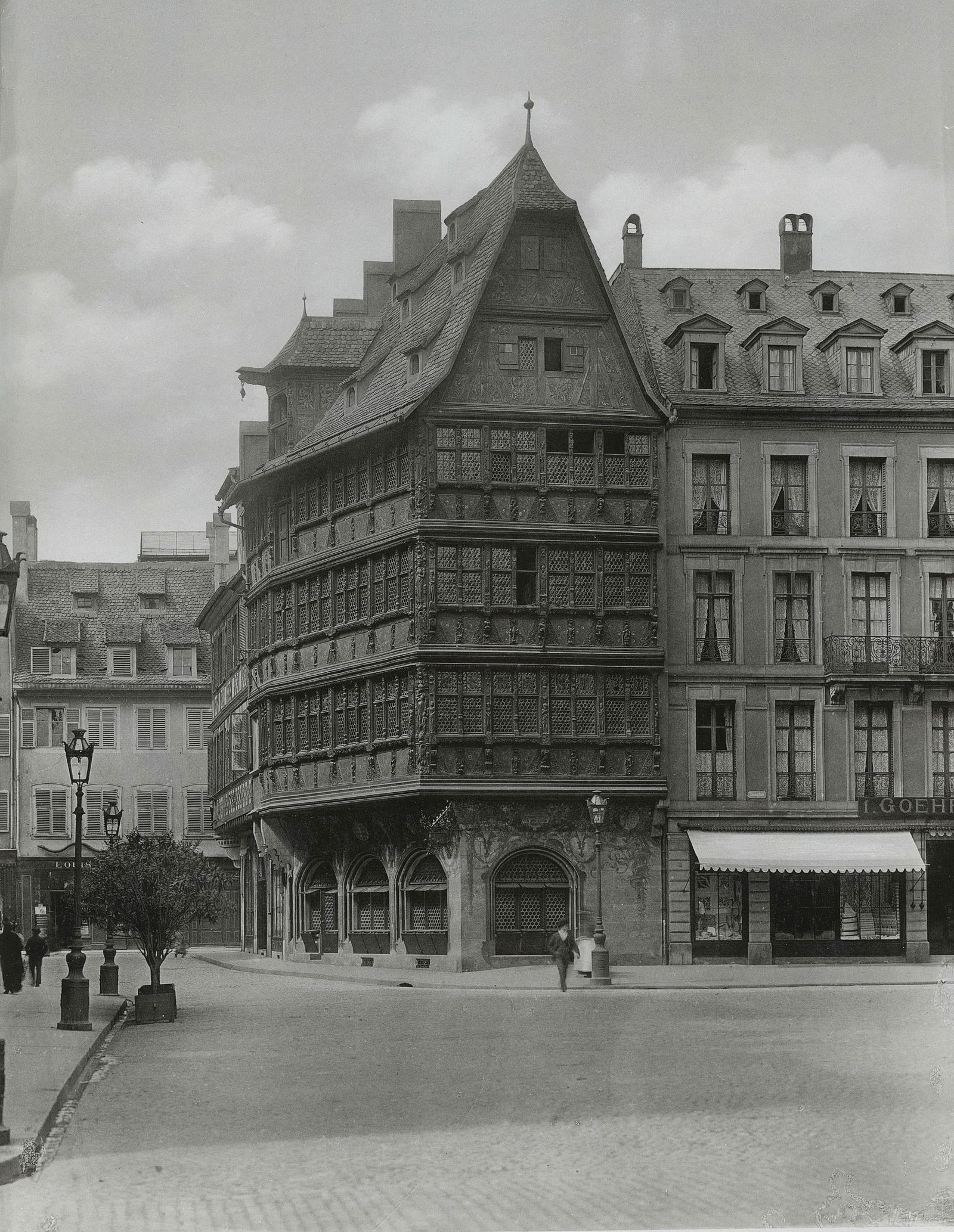 Photochrome - Strassburg, France. Altes Haus. c1900: Photochrome - Strassburg, France. Altes Haus. C1900. By Stengel and Co. 11 x 8.5 in.