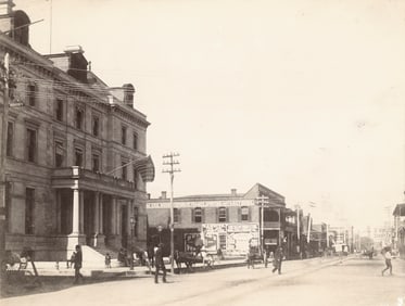 Street Scene Pana, Illinois. c1910